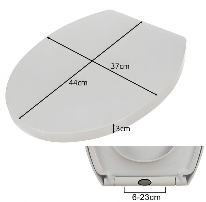 Deska sedesowa sofetiy wolnoopadająca, twarda, z szybkim montażem