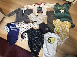 Ubranka chłopięce, body, koszulki 11 sztuk, 3-6 miesięcy