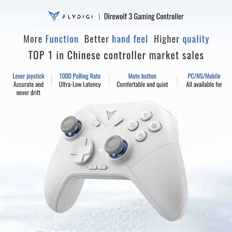 Flydigi Direwolf 3 геймпад з Hall сенсорами, Bluetooth та USB