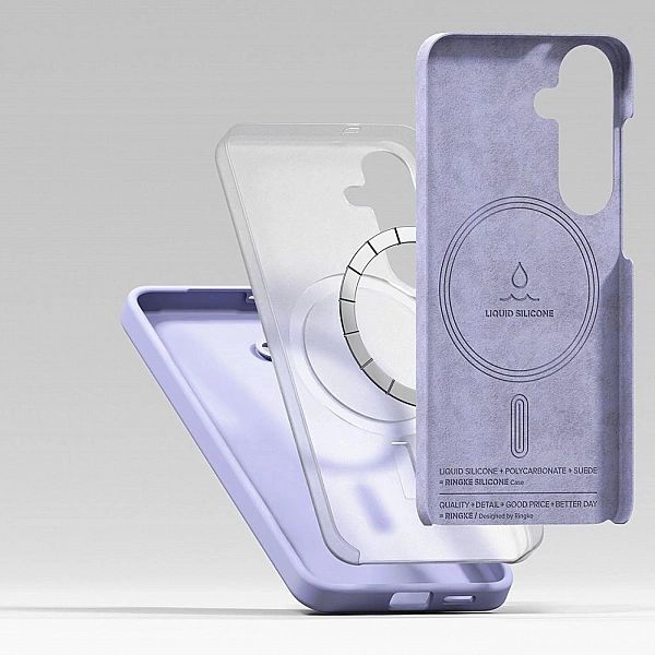 Ringke Silicone Magnetic Magsafe Galaxy S25+ Plus Lavender