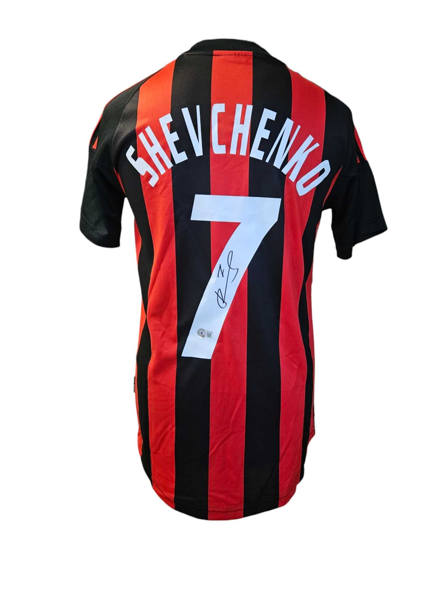 ! AUTOGRAF Andriy SHEVCHENKO koszulka z autografem AC Milan CERTYFIKAT