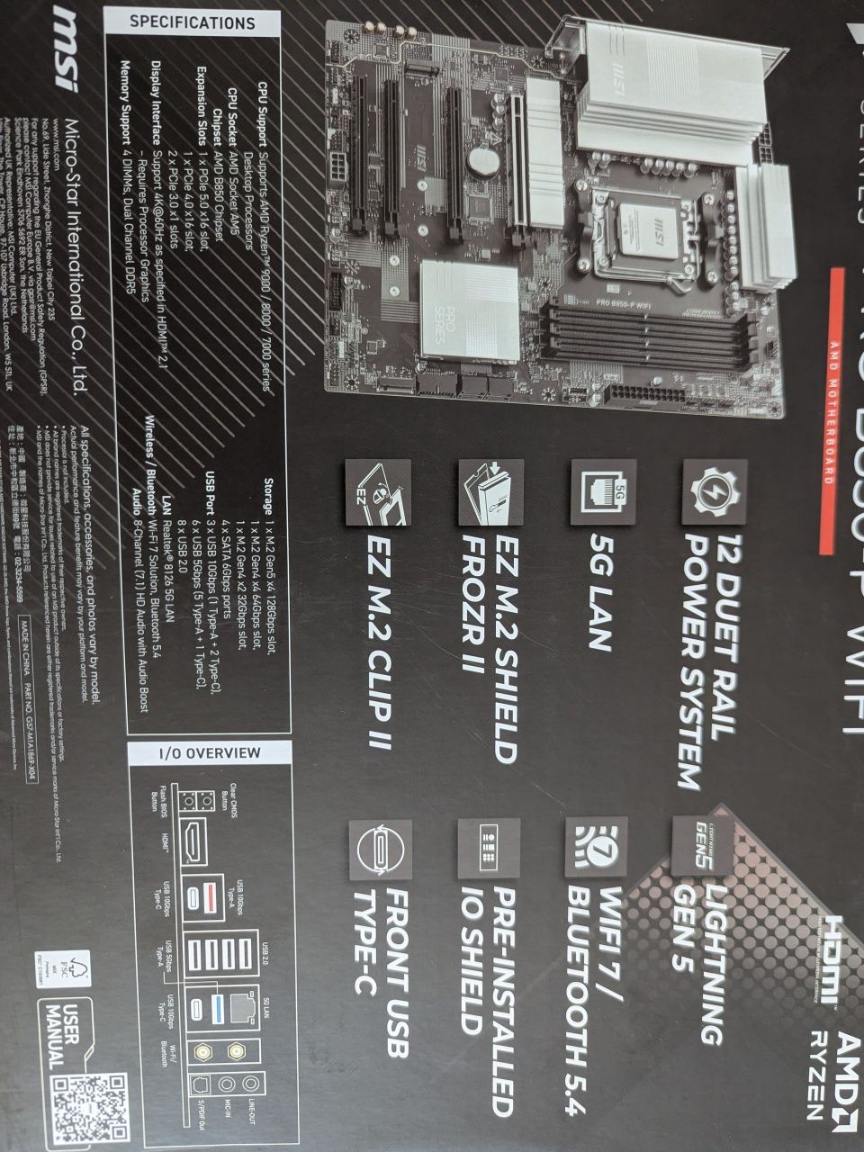 Combo CPU ryzen, motherboard, e 64Gb ddr5
