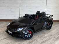 Двухместная детская электромашина Lamborghini, черная