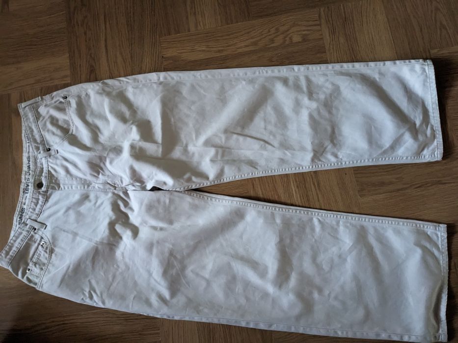 VERCACE,  джинсы белые, котон.