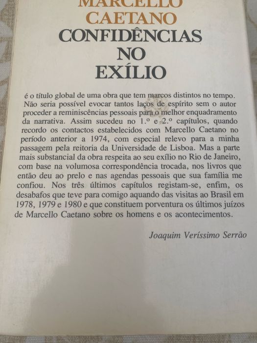 Livro Marcello Caetano - confidências no exílio