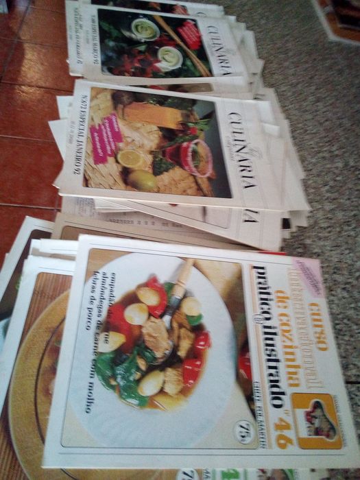 Conjunto de 63 Revistas Teleculinária Anos 90