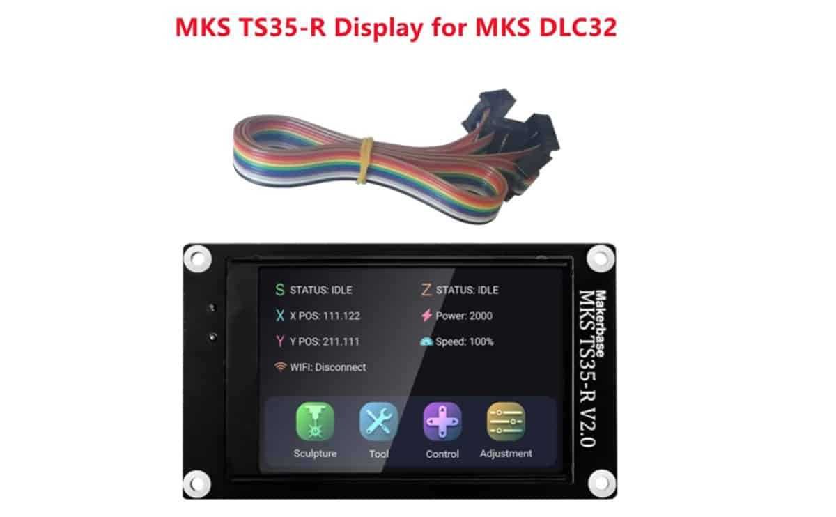 Автономний ЧПУ  контролер ESP32  MKS DLC32 V2.1 екран TS24, WiFi