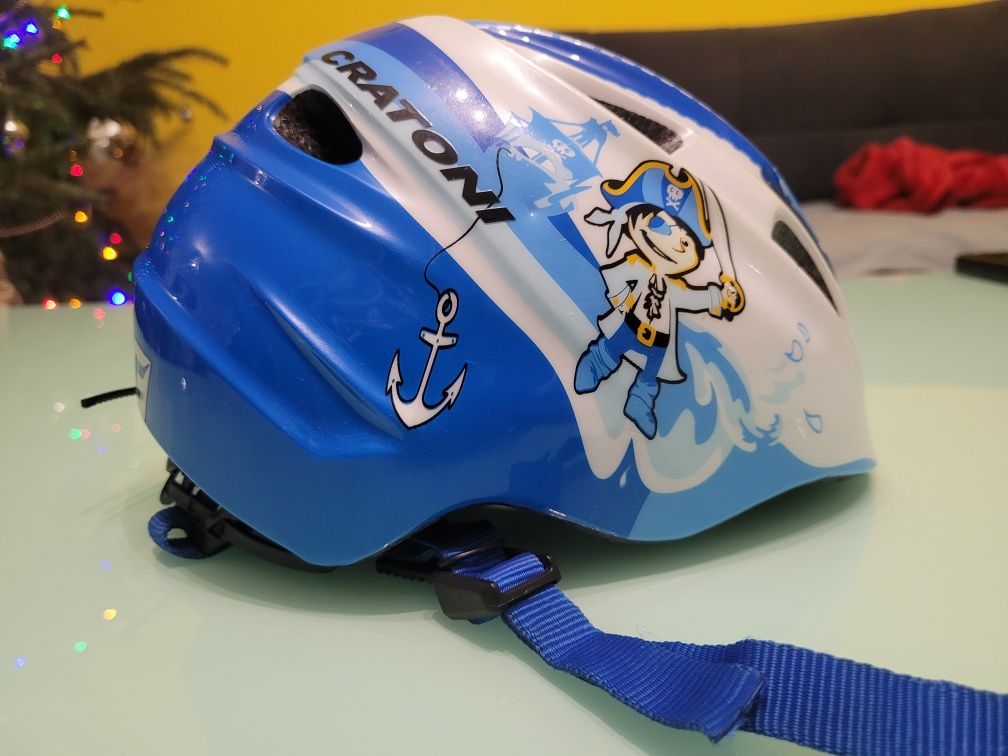 Kask rowerowy z lampką dziecięcy