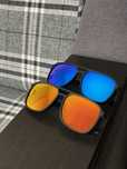 Мужские солнцезащитные очки PORSCHE Polarized синие/оранжевые ЗЕРКАЛО