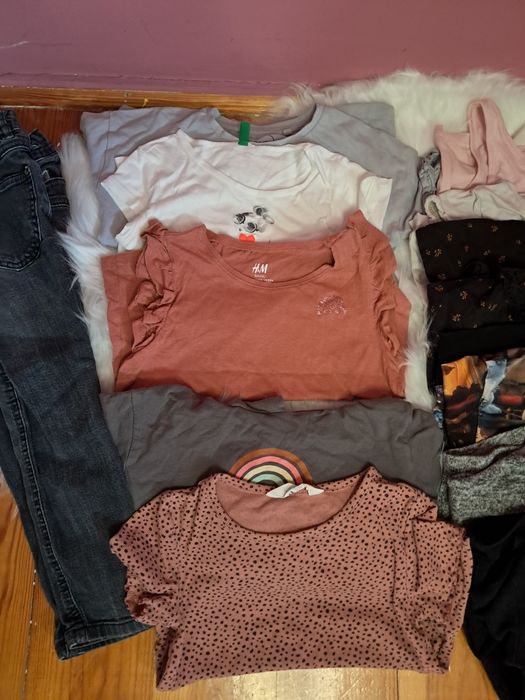 Paka ubranek dziewczynka 110-116