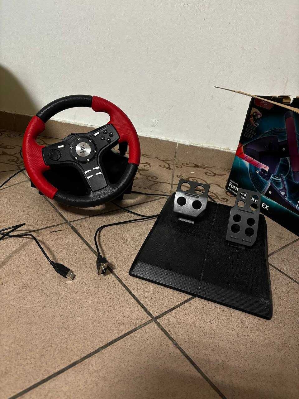 Ігрове кермо Logitech Formula Force EX з педалями та Force Feedback