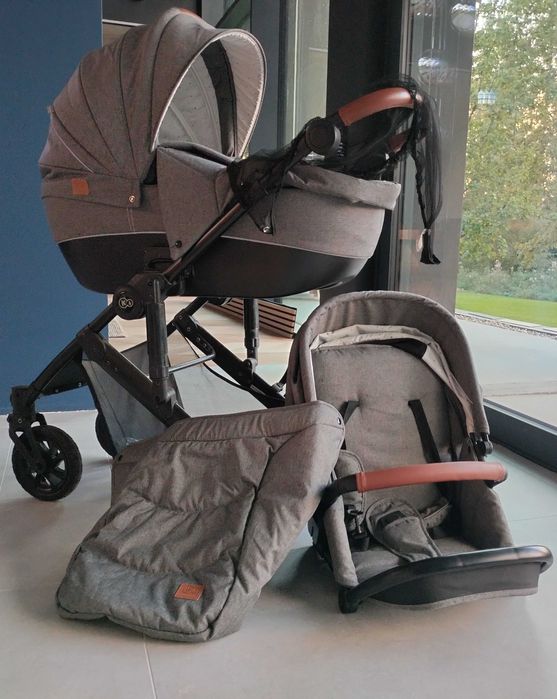 wózek dziecięcy - gondola plus spacerówka 2w1 Kinderkraft