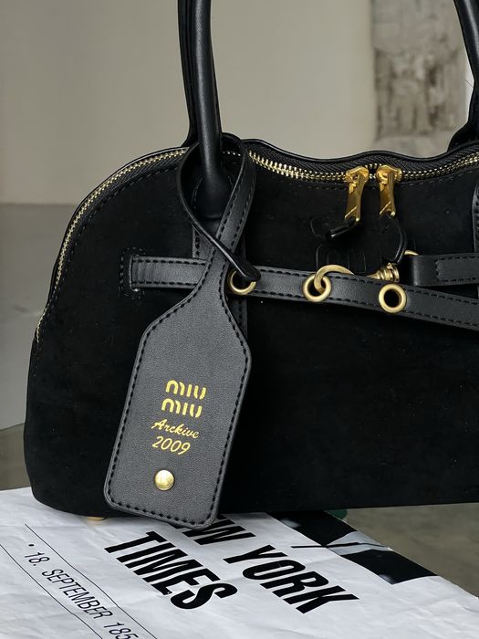 Сумка mіu mіu замшева