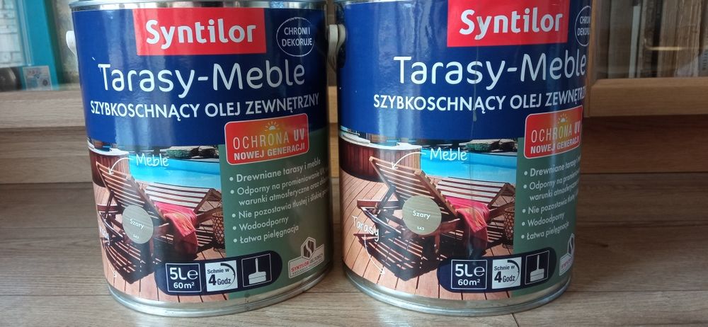 Olej zewnątrz szybkoschnący syntilor szary 5l