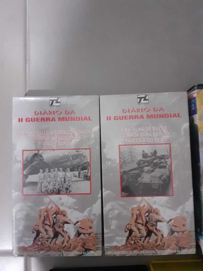 VHS antigos : segunda guerra mundial e jogos olímpicos