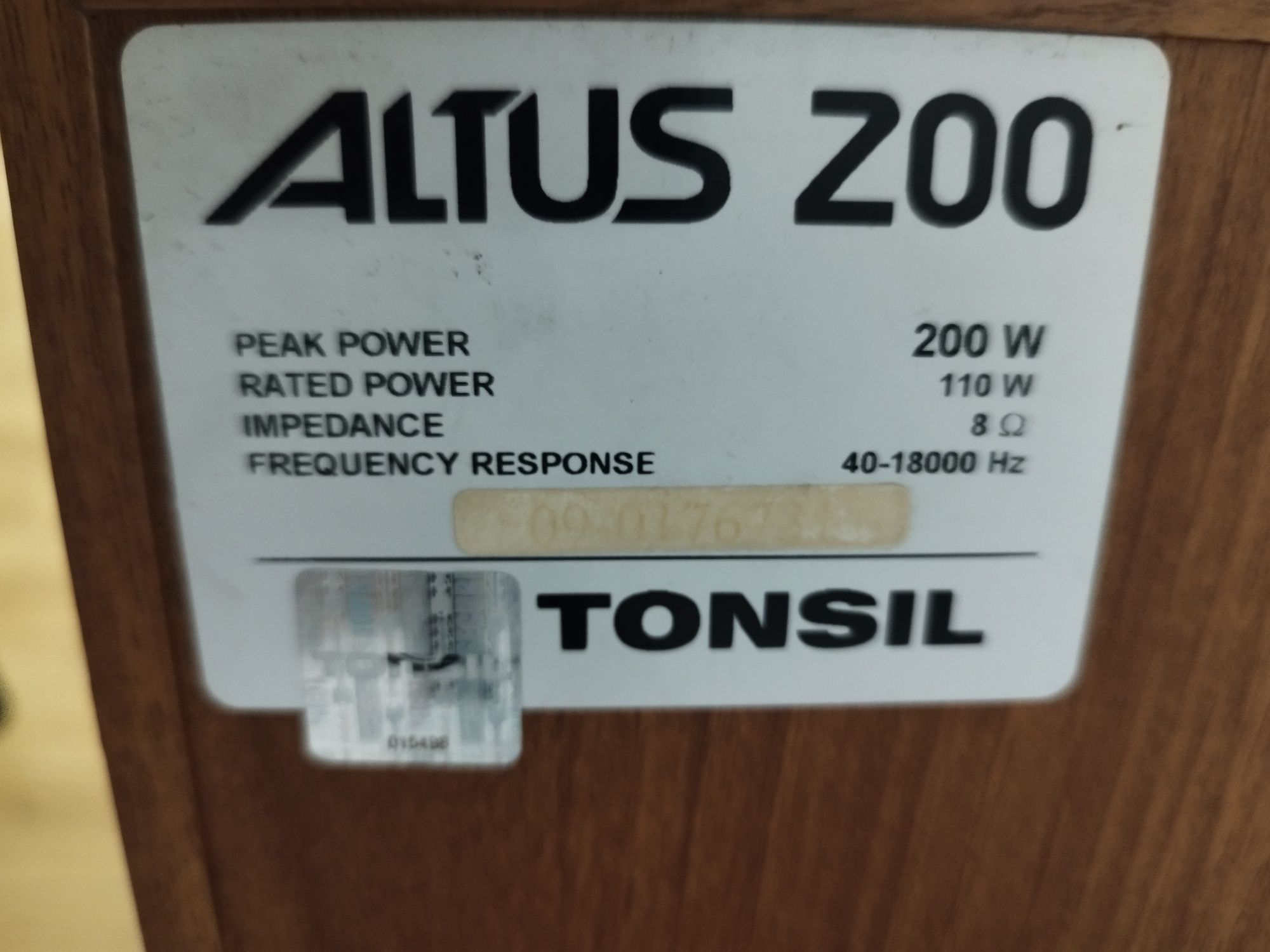 Kolumny Tonsil Altus 200