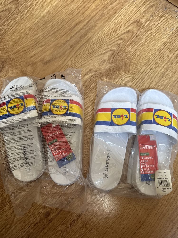 Klapki lidl białe 45 i 44