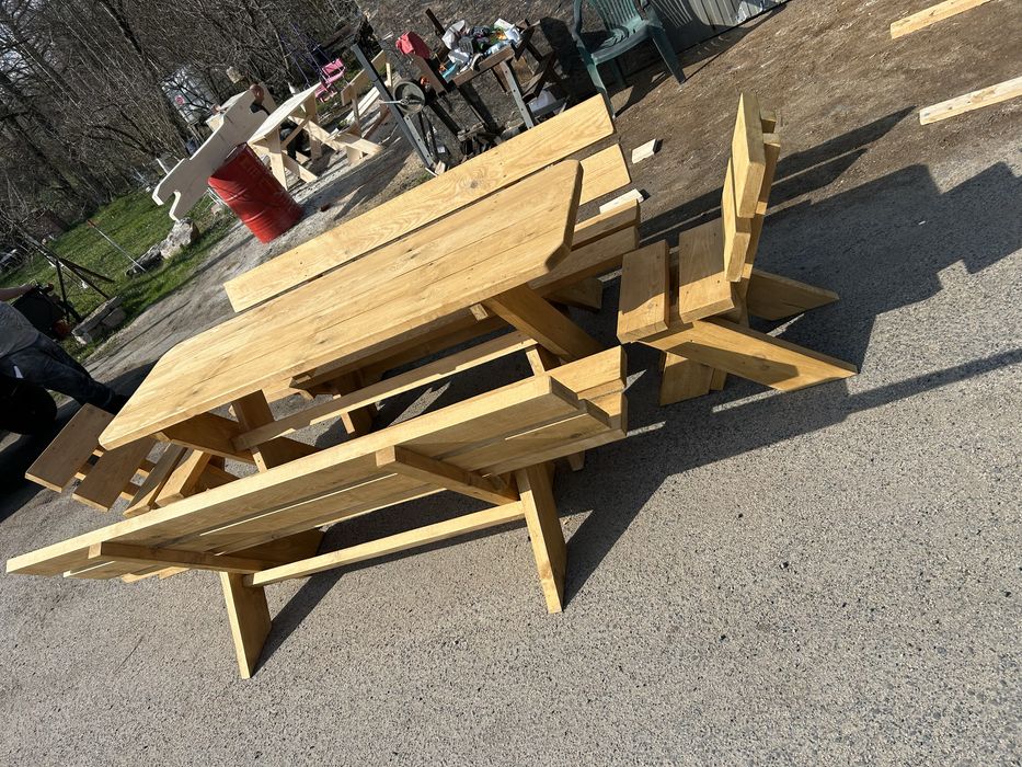 Zestawy mebli ogorodowych huśtawki piaskownice pergole donice stoły