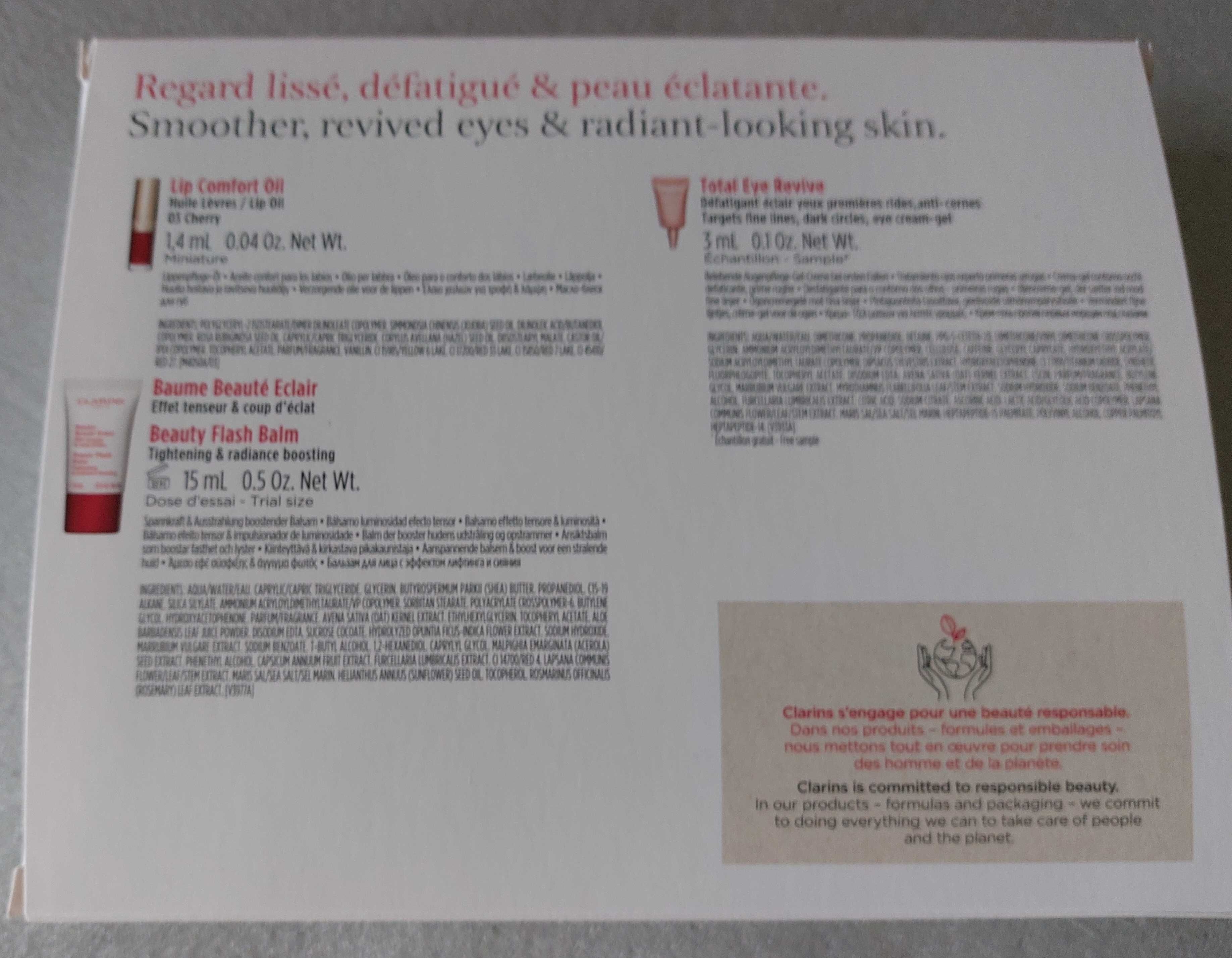 Zestaw kosmetyków Clarins z kosmetyczką