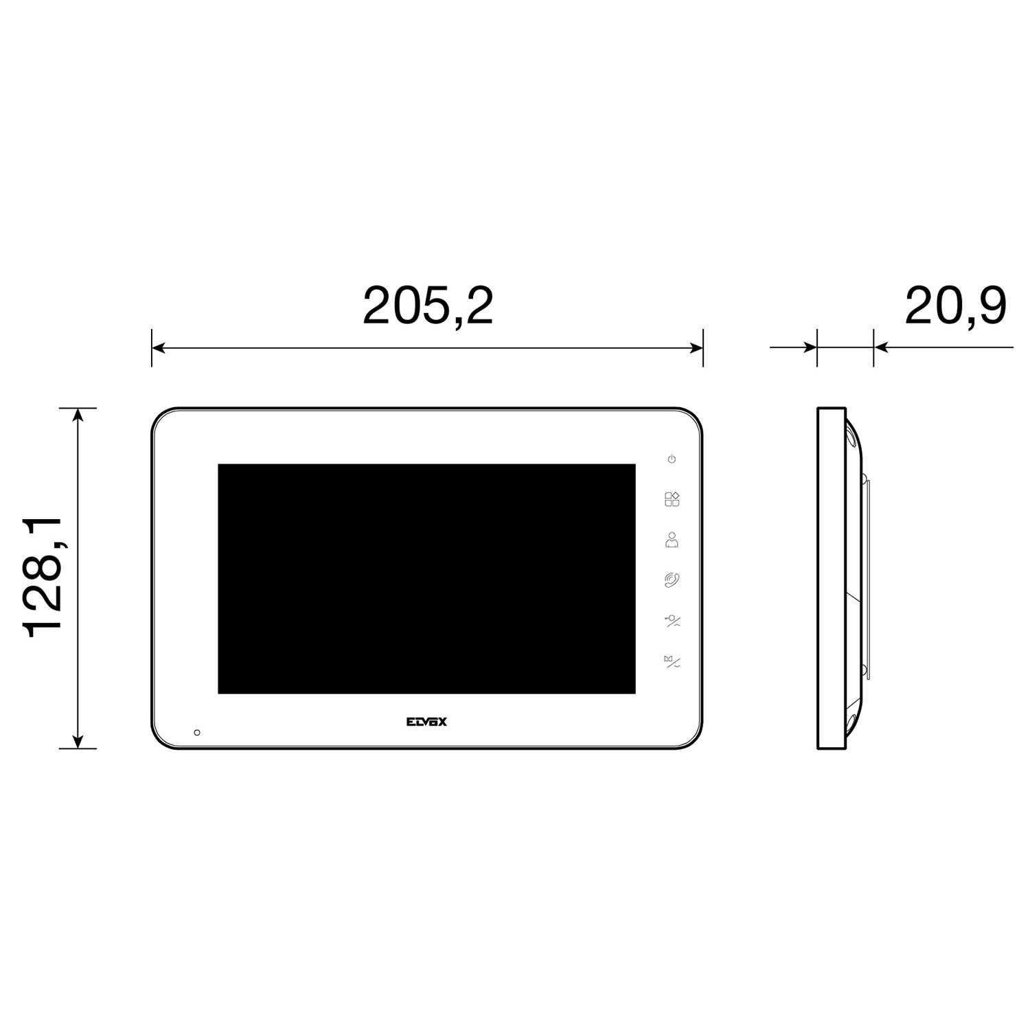 VIMAR ELVOX K40910 7 в 1 Wi-Fi 1F комплект відеодомофон