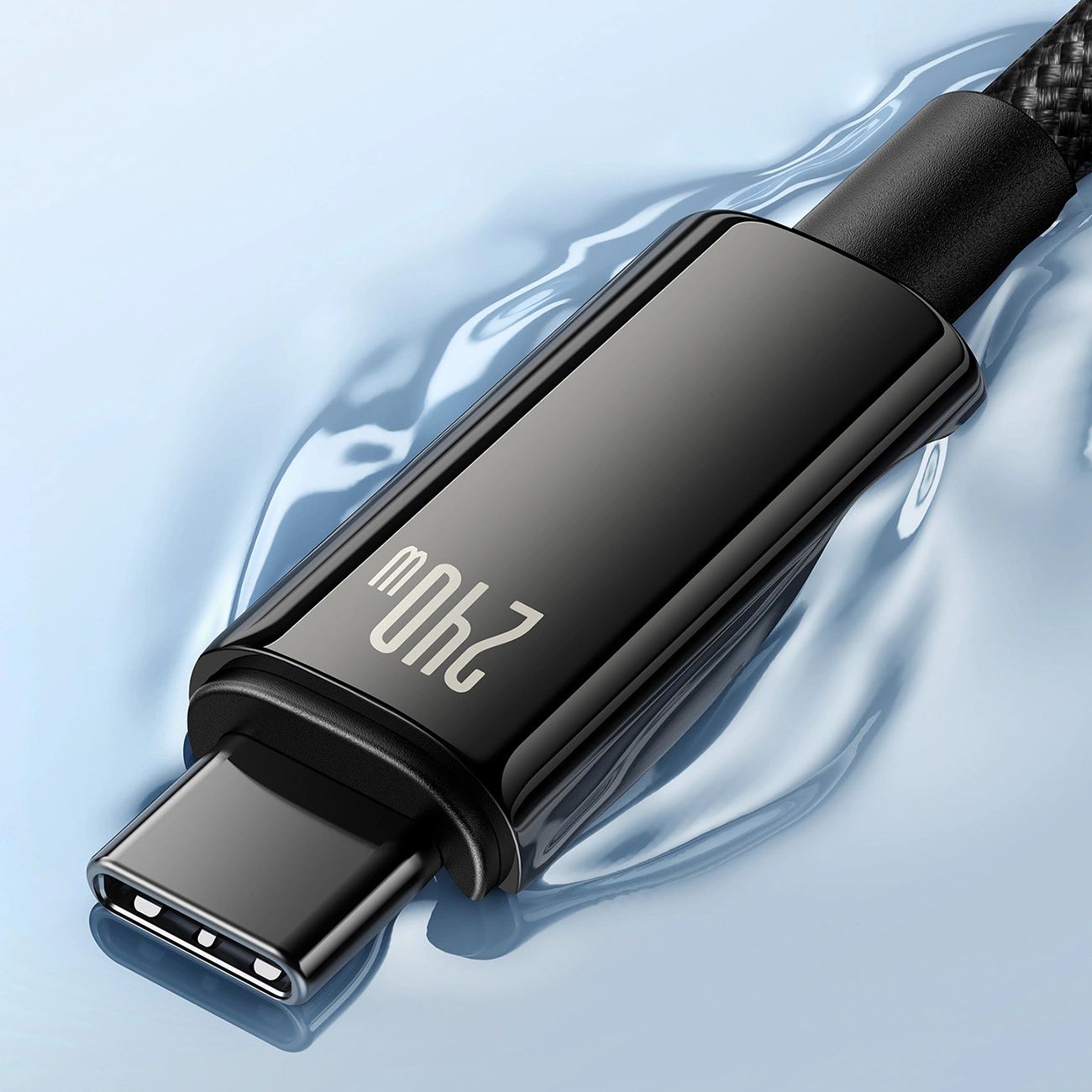 Kabel USB C - USB C 480Mb/s 240W 2m Baseus Tungsten Gold - czarny
