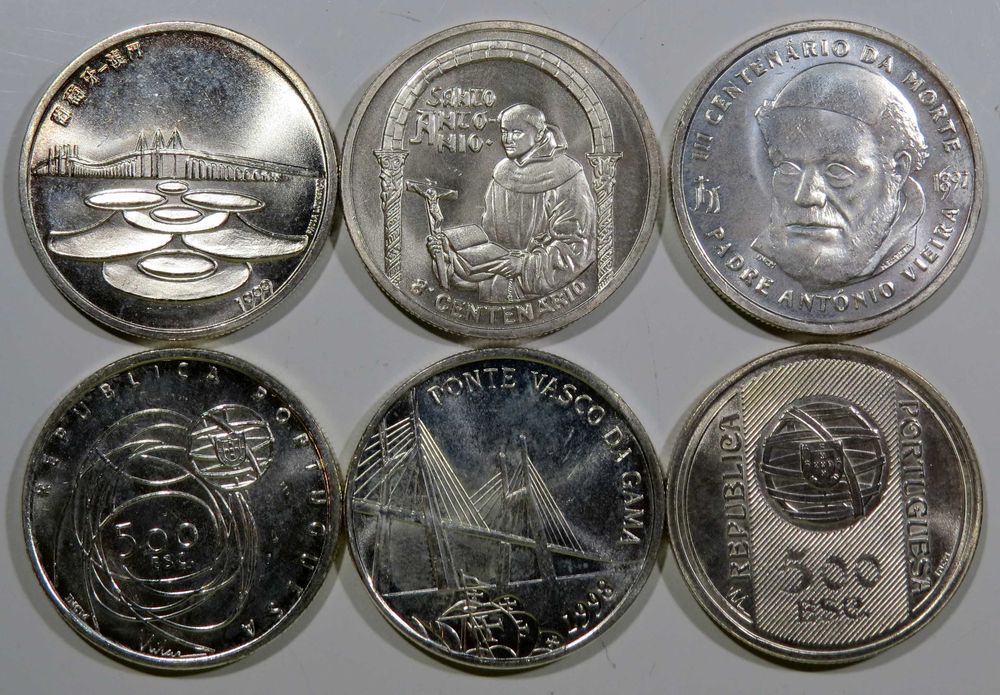 Portugal - 500 Escudos 9,5€ cada Moeda