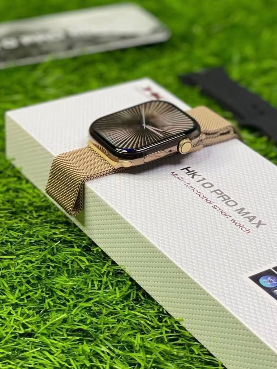 Złoty smartwatch damski HK10 Pro Max