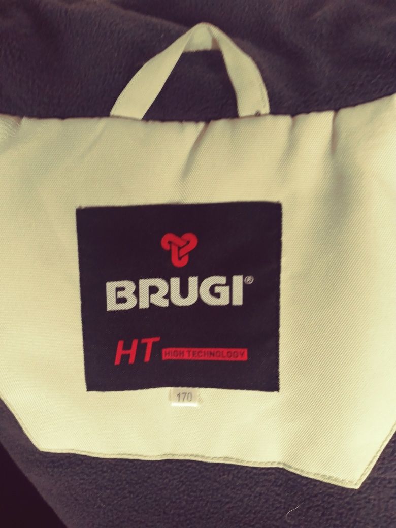 Kurtka zimowa narty szaroczarna 2XL Brugi