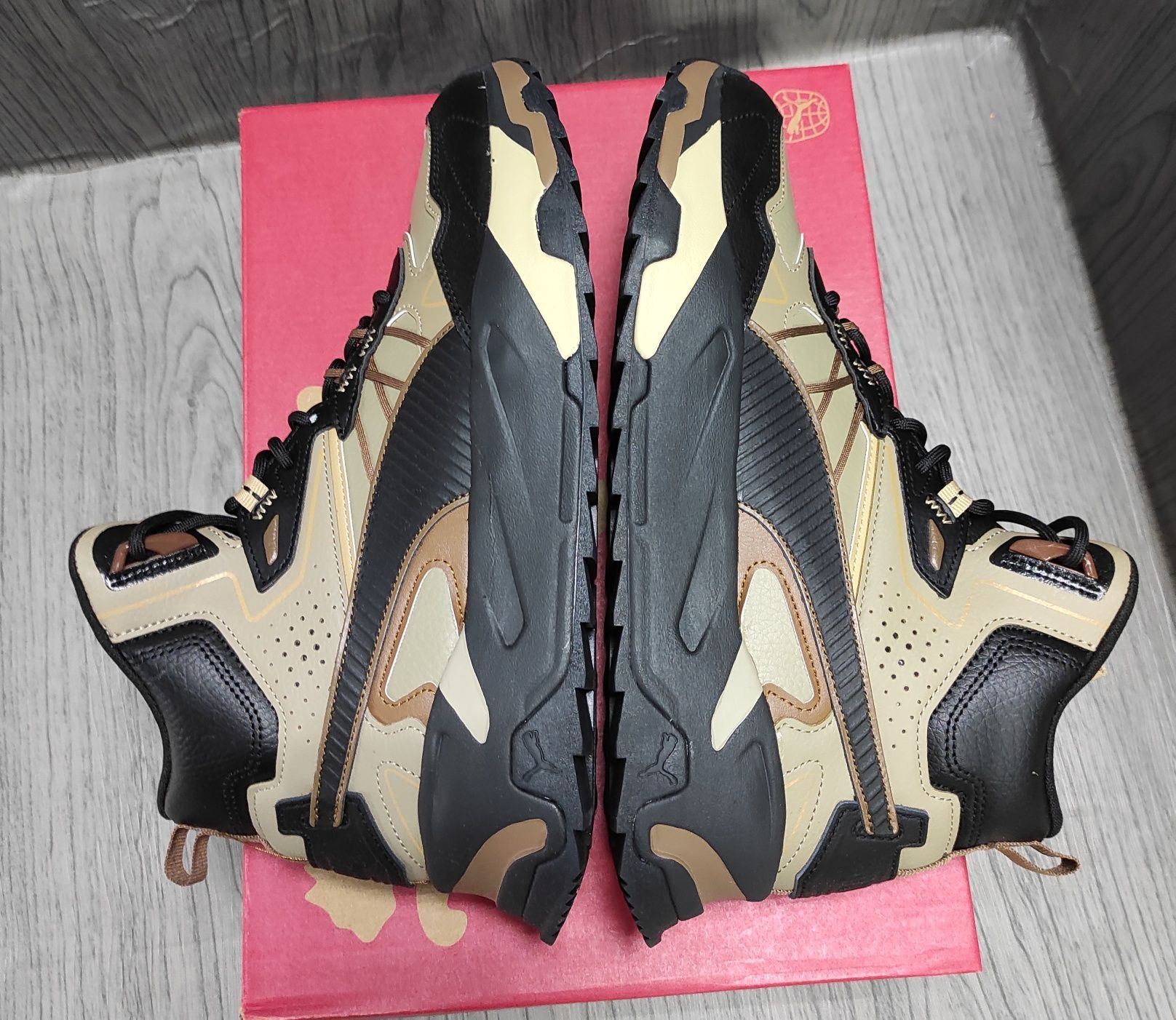 41 Puma Trinity mid hybrid шкіряні чоловічі кросовки