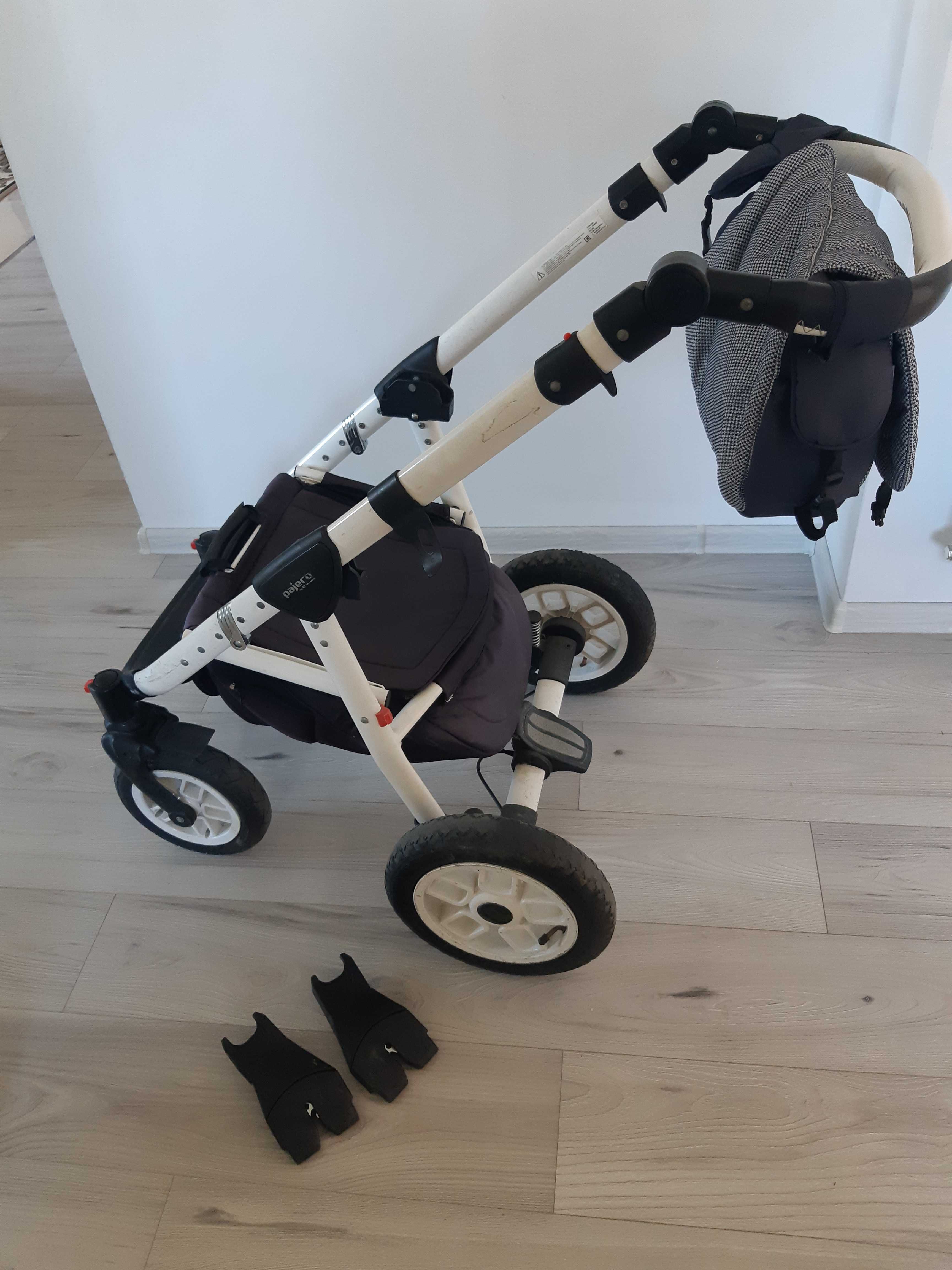 Wózek 3w1 baza isofix adamex pajero używany