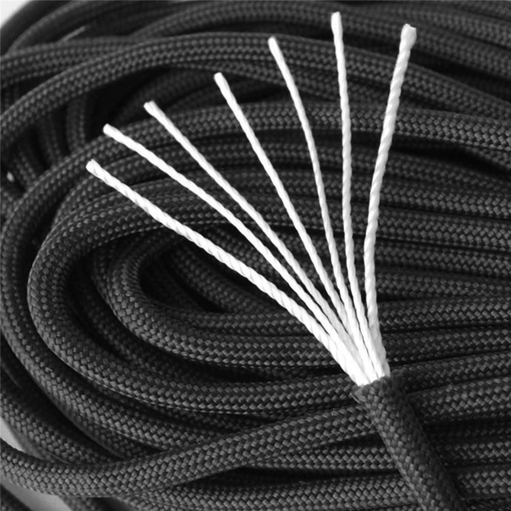 ᴺᴼᵂᴬ ⇒ Najmocniejsza Linka Paracord BSH Czarna 30 metrów Udźwig 250 kg