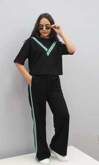 Стильний костюмчик для дівчинки
укорочена кофта та штани карго
виробни