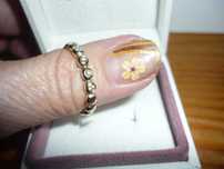 Pandora anel original em ouro e diamantes medida 54