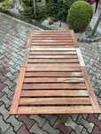 Stolik balkonowy Ikea, 4 osobowy, drewniany