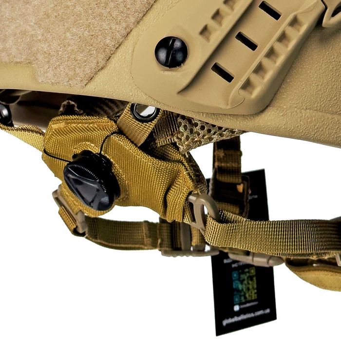 Шлем (каска) с ушами кевларовый MICH 2000 NIJ IIIA ДСТУ. Койот.