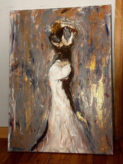 Obraz malowany ręcznie abstrakcja