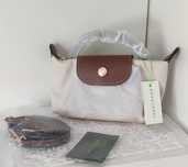 TOREBKA LONGCHAMP Pliage Mini beżowa