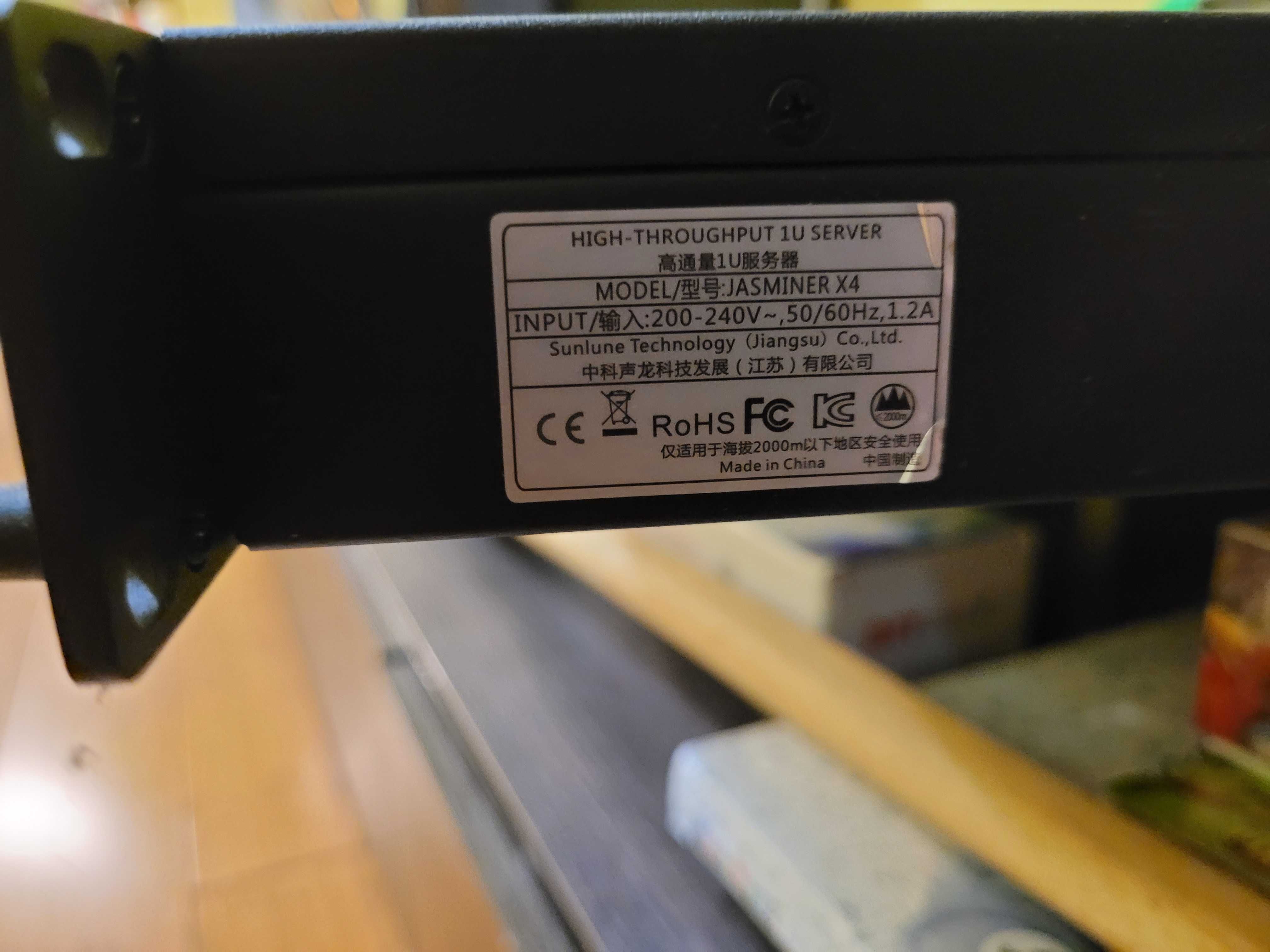 Koparka Jasminer X4-1U Serwer 520mh/s