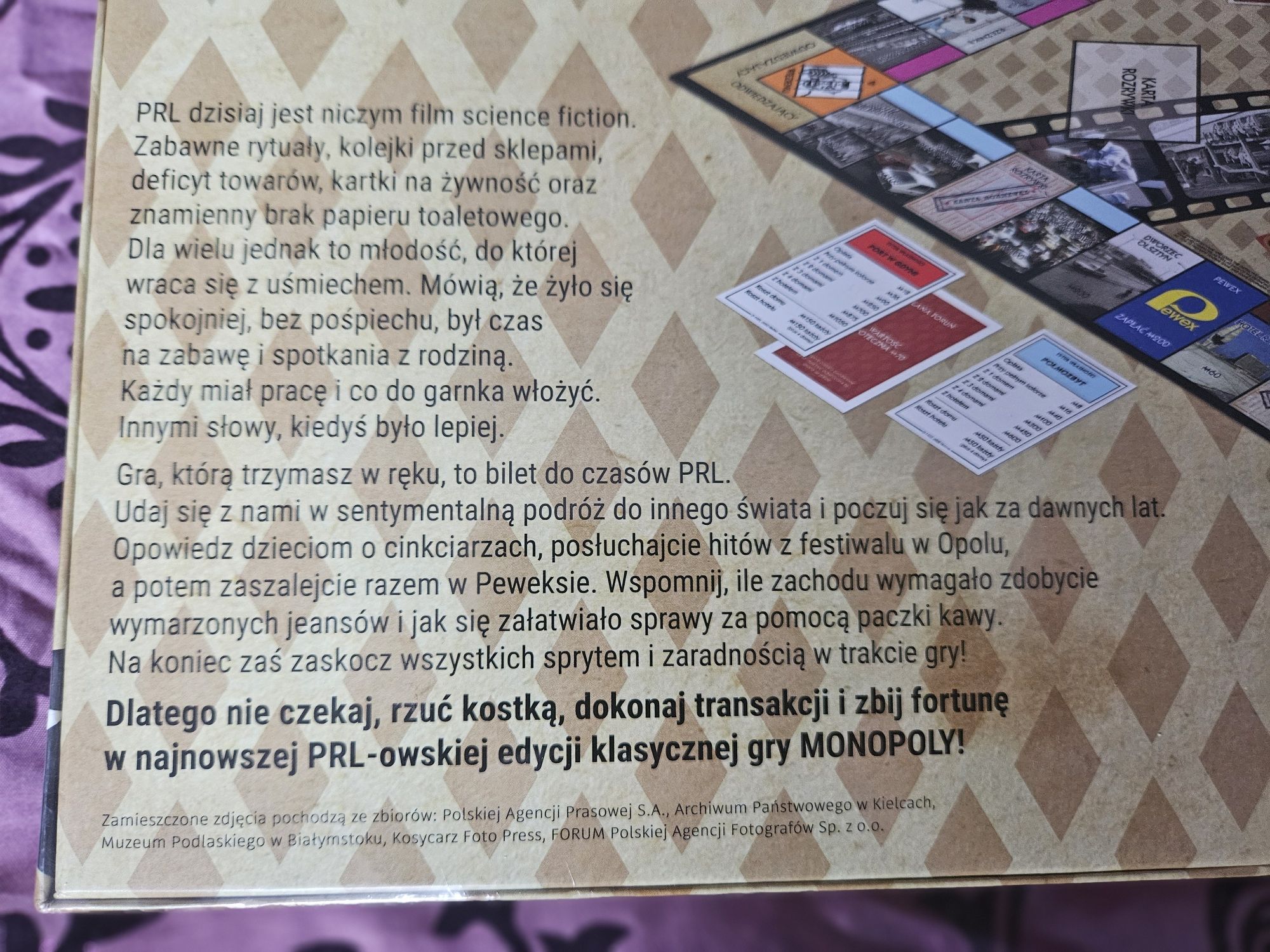 Gra Monopoly PRL nowa ofoliowana