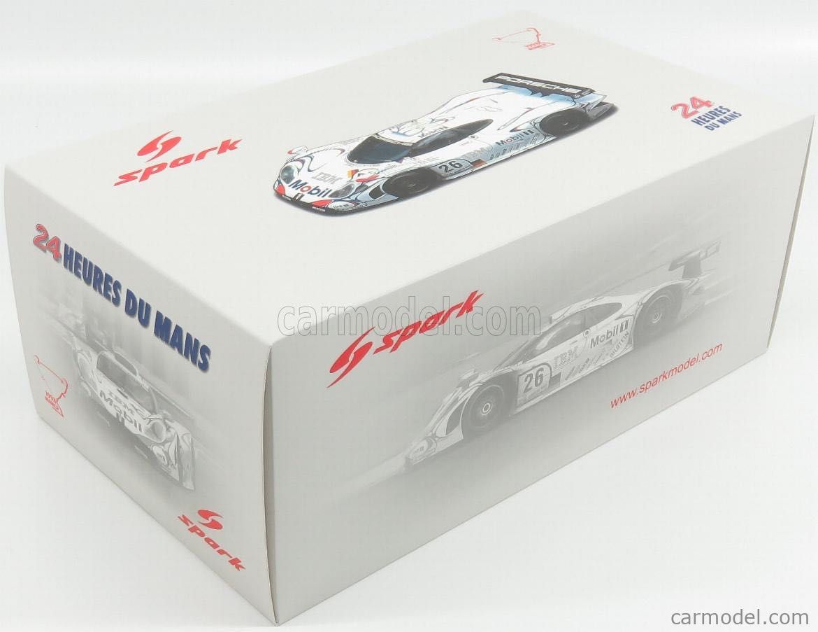 Porsche 911 GT1-98 #26 Winner 24h Le Mans 1998 1:18 Spark