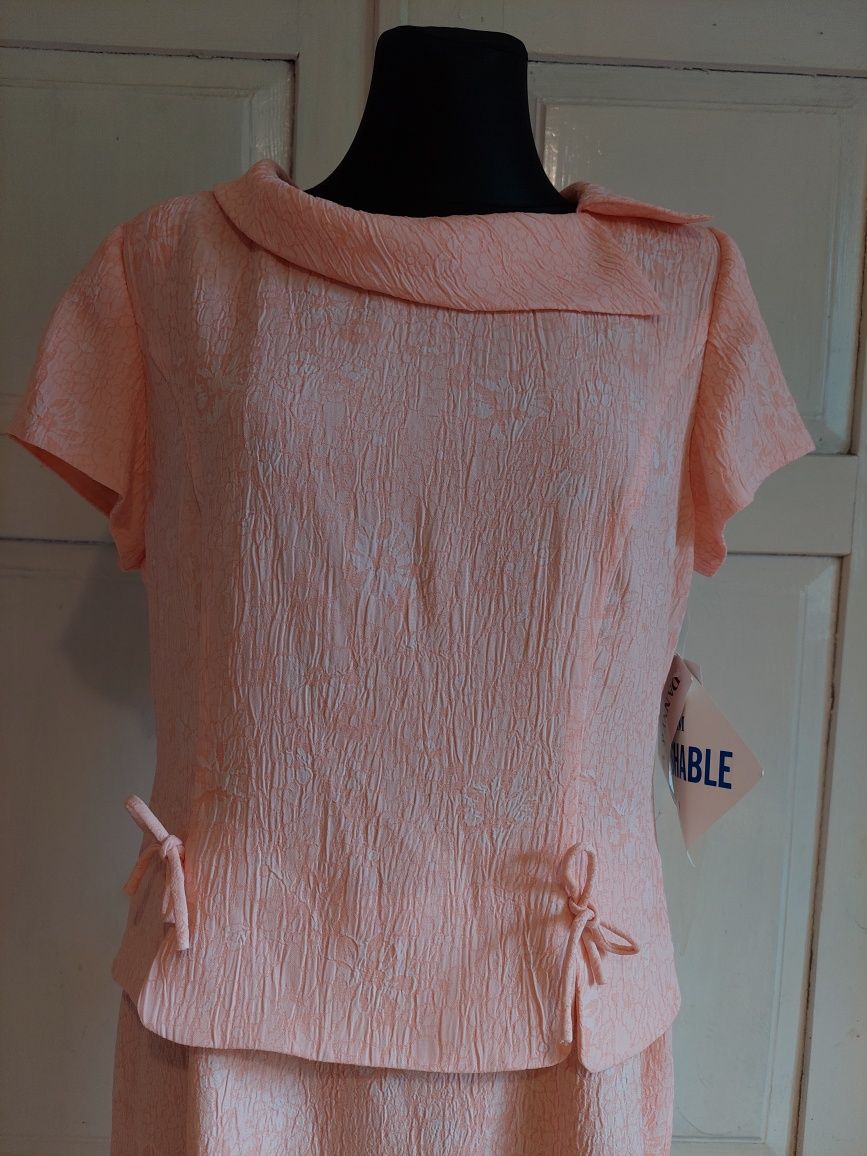 Sukienka jak garsonka wesele 42 xl 44 elegancka stylowa