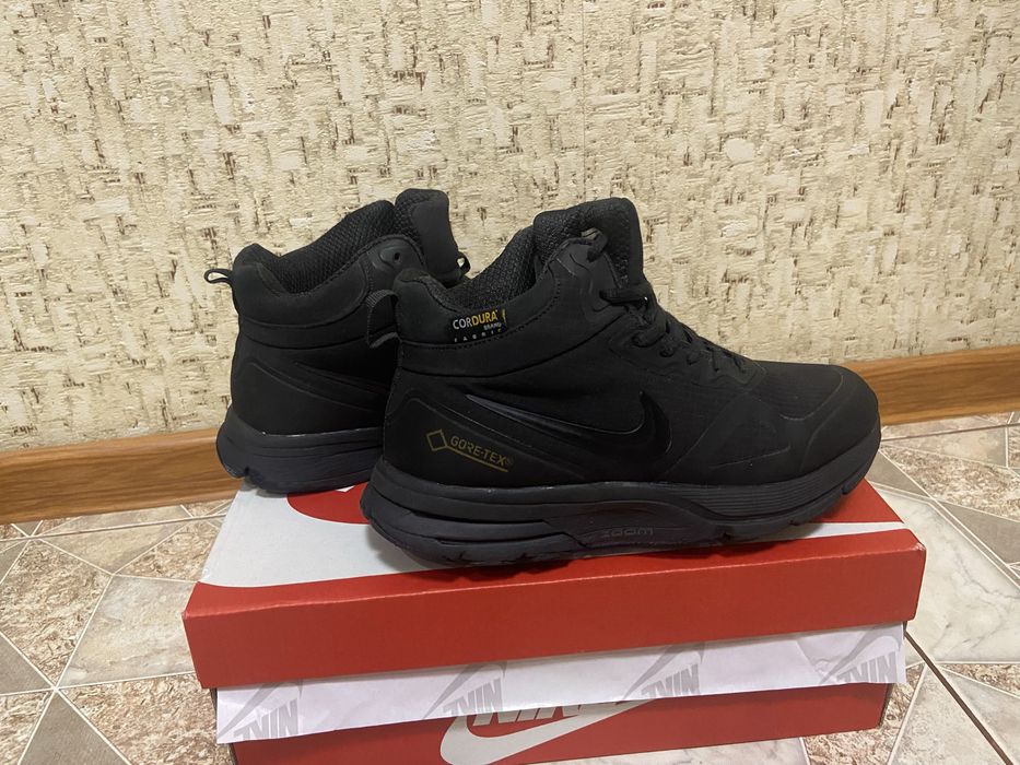 Зимові чоловічі ботинки/Nike Zoom Structure 37x Gore-Tex Black