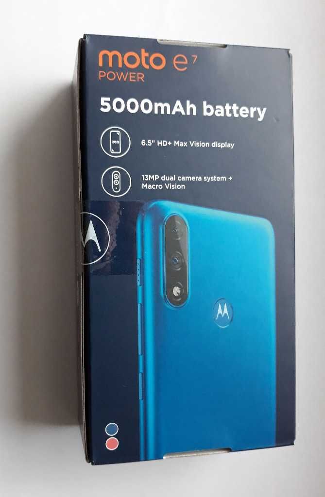 Nowa Smartfon Motorola E7 Power 4/64GB XT-2097-6 niebieski NOWY