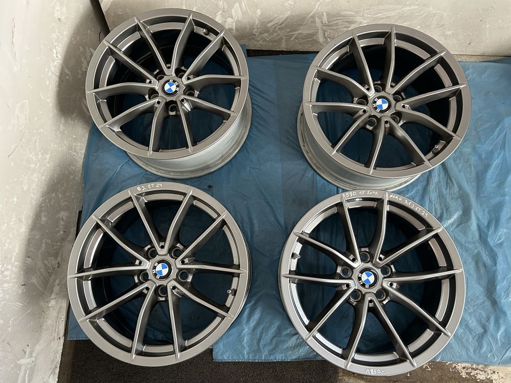 590 Felgi Oryginał BMW R 17 5x112 otwór 66,6 Bardzo Ładne Czujniki