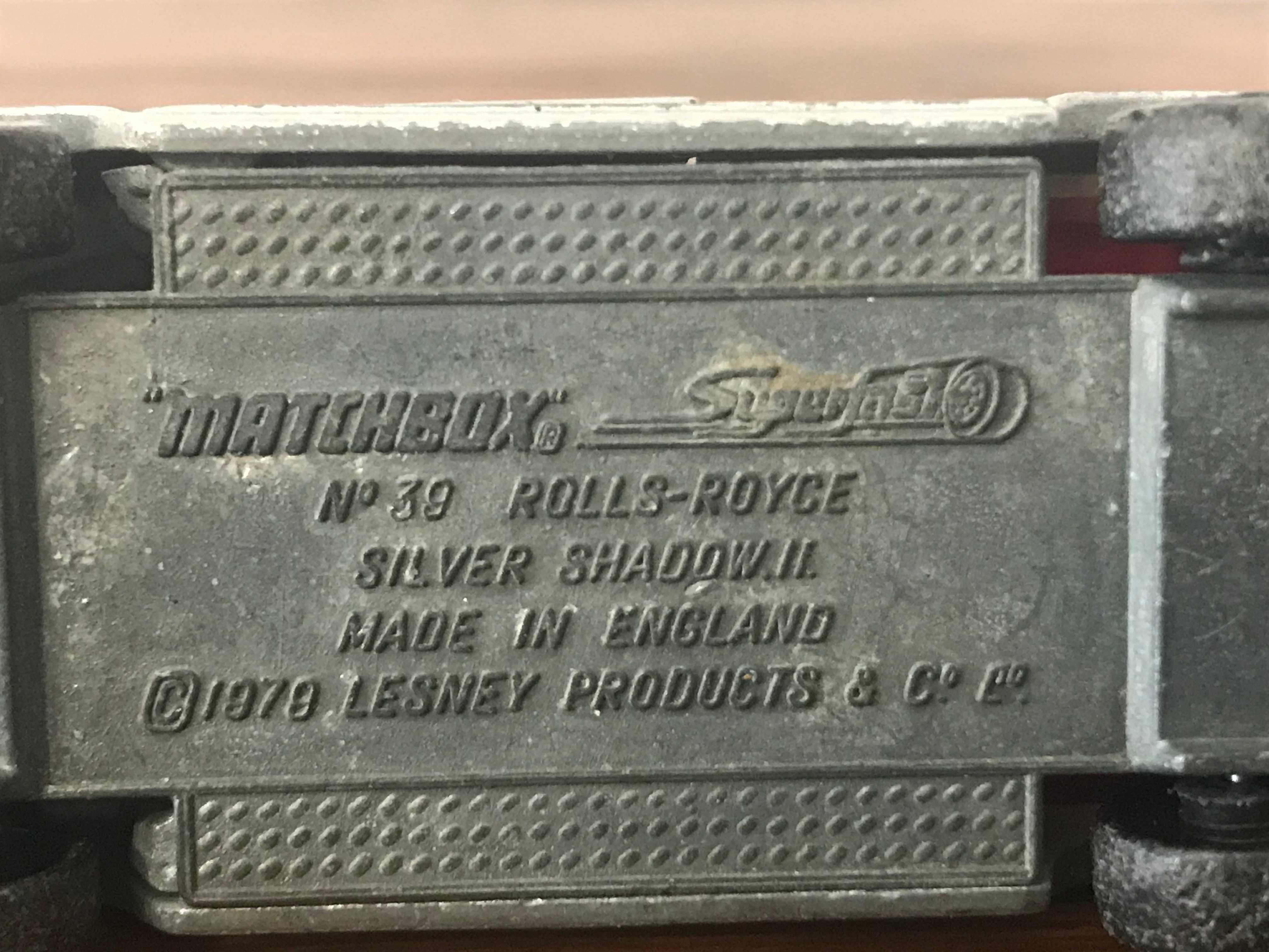 Matchbox Lesney Superfast No 39 Rolls Royce Silver Shadow II resorak
