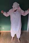 Świnka strój przebranie kostium kombinezon onesie kigurami swinia L 40