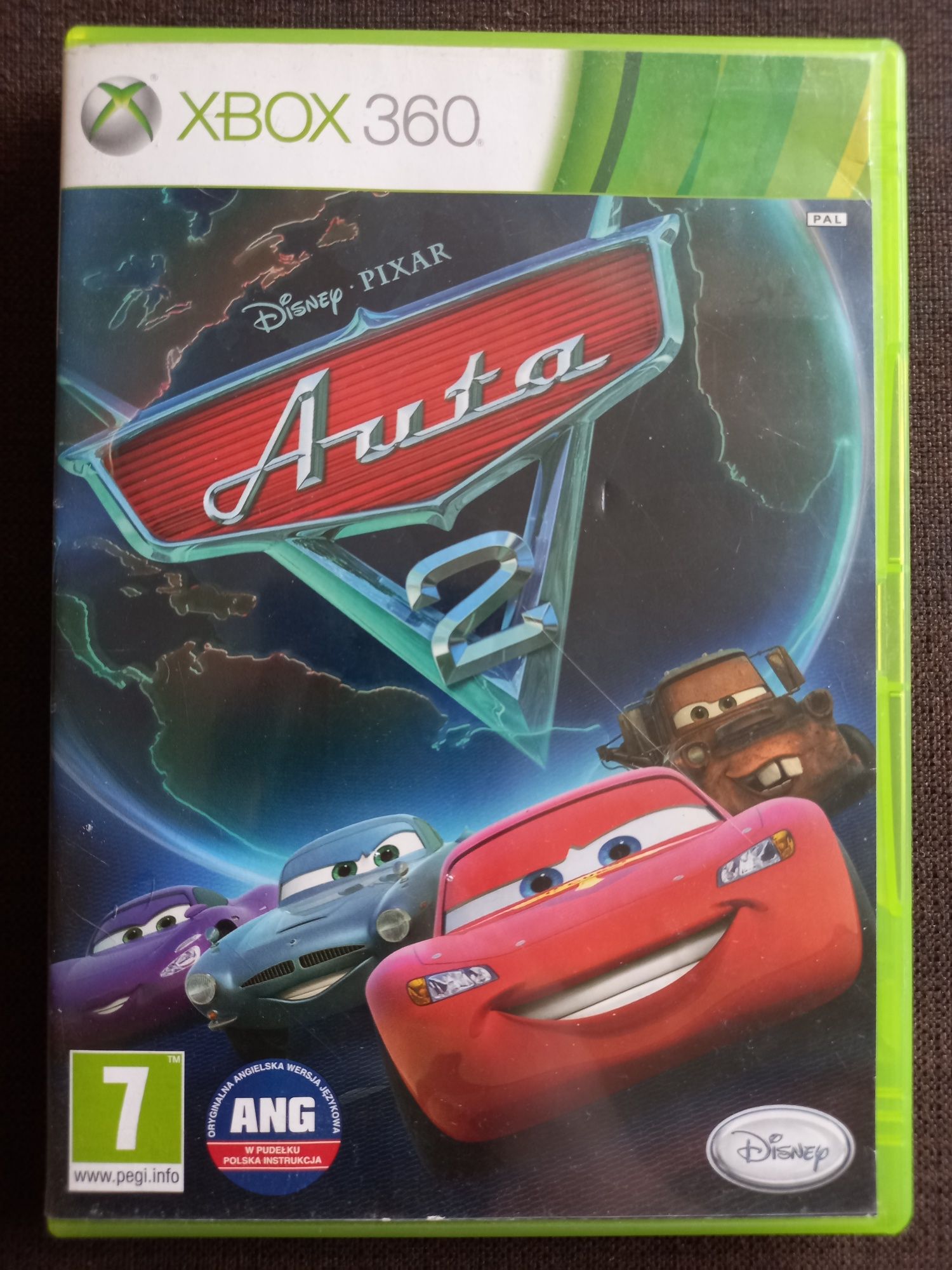 Gra Auta 2 na konsolę xbox 360 Disney Cars