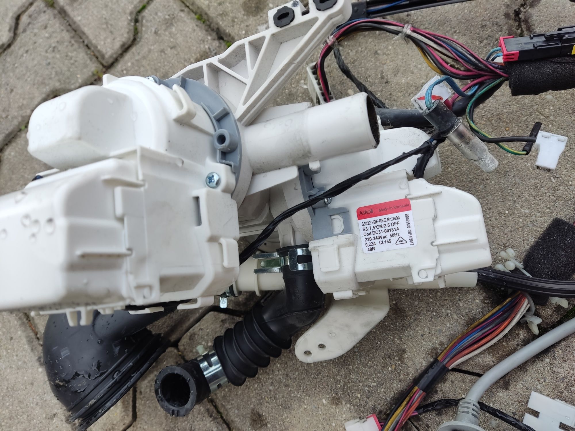 Samsung Eco Bubble 9 kg pompa wody z kompletną całą instalacją elektr.