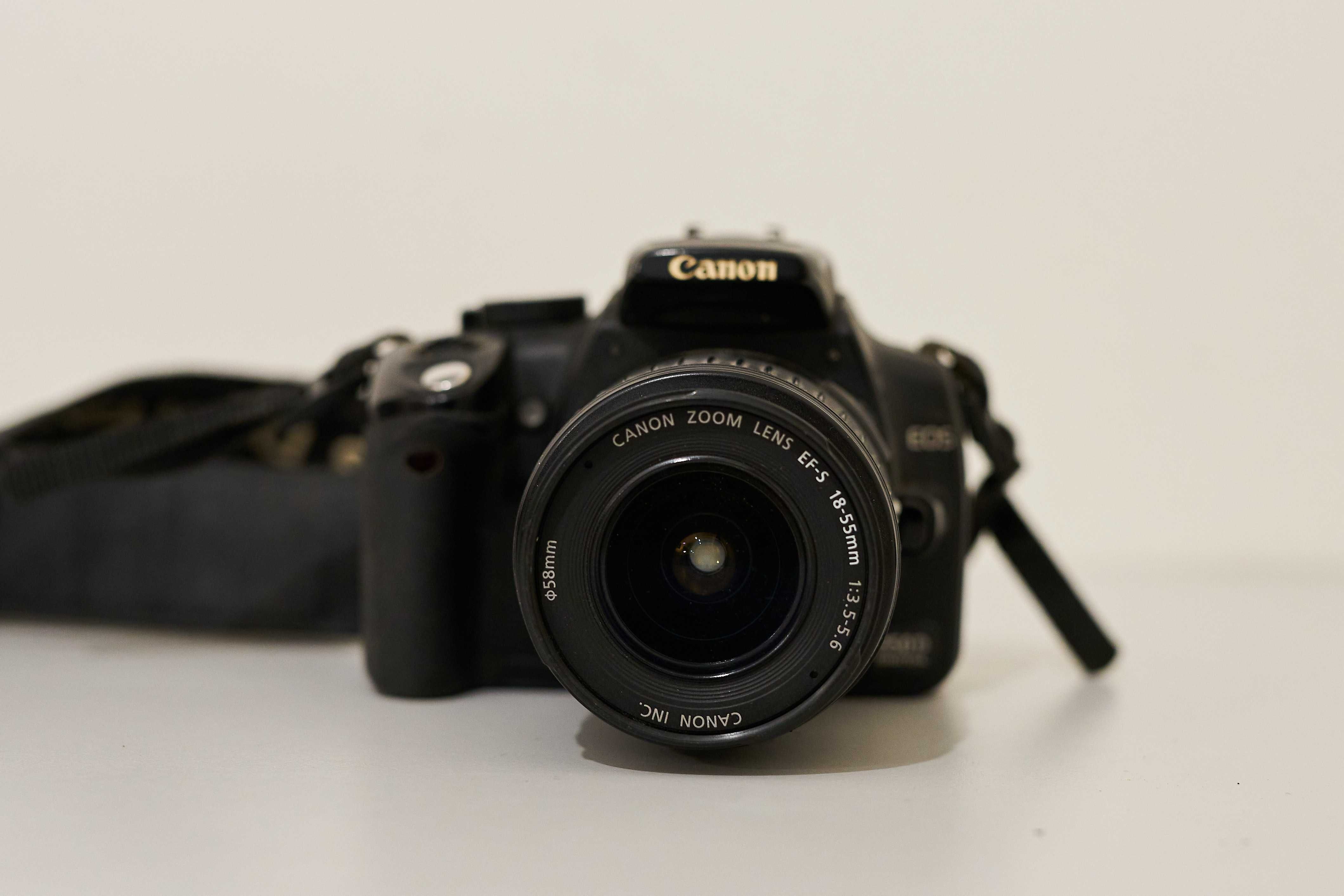 Lustrzanka Canon EOS 350D + obiektyw + GRIP BG-E3
