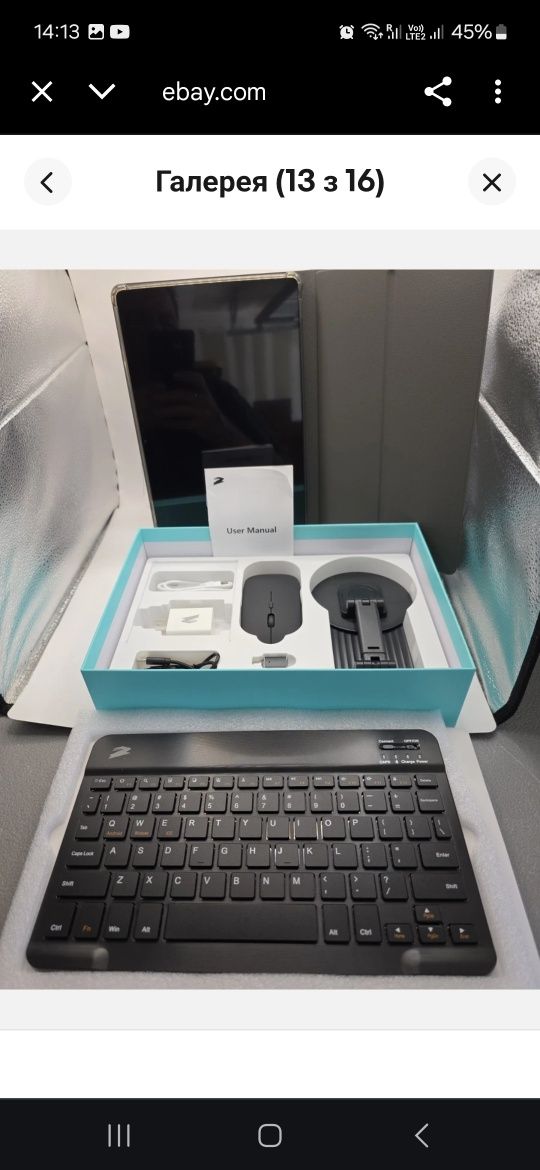 Планшетний ПК Mercari Sama p-10.Android 15, 128 GB, cpu 8 ядер, Wi-Fi